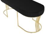 Viego Gold Striped Bench Puf - Görsel 52