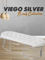 Viego Silver Bench Puf