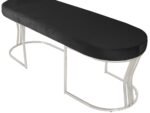 Viego Silver Smooth Bench Puf - Görsel 4
