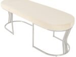 Viego Silver Smooth Bench Puf - Görsel 10