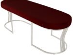 Viego Silver Smooth Bench Puf - Görsel 16