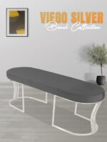 Viego Silver Smooth Bench Puf - Görsel 19