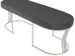 Viego Silver Smooth Bench Puf - Görsel 22