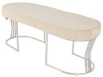 Viego Silver Striped Bench Puf - Görsel 26