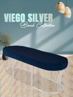 Viego Silver Striped Bench Puf - Görsel 30