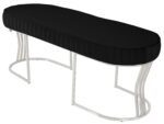 Viego Silver Striped Bench Puf - Görsel 41