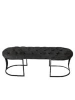 Viego Siyah Bench Puf - Görsel 8