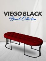 Viego Siyah Bench Puf - Görsel 11