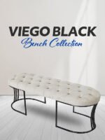 Viego Siyah Bench Puf - Görsel 23