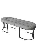 Viego Siyah Bench Puf - Görsel 36