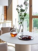 Vintage Yuvarlak Ahşap Bohem Masa 130x130 - Görsel 23