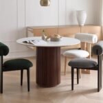 Vintage Yuvarlak Ahşap Bohem Masa 130x130 - Görsel 10