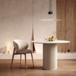 Vintage Yuvarlak Ahşap Bohem Masa 130x130 - Görsel 15