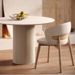 Vintage Yuvarlak Ahşap Bohem Masa 130x130 - Görsel 17