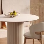 Vintage Yuvarlak Ahşap Bohem Masa 130x130 - Görsel 18