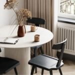 Vintage Yuvarlak Ahşap Bohem Masa 130x130 - Görsel 19