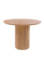 Vintage Yuvarlak Ahşap Bohem Masa 130x130 - Görsel 20