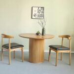 Vintage Yuvarlak Ahşap Bohem Masa 130x130 - Görsel 22