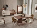 Vitton Ceviz Ahşap Yemek Odası Sandalyesi - Görsel 7