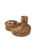 Walnut Ceviz Orta Sehpa Takımı - Görsel 2