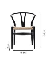 Windsor Hazeranlı İskandinav Ahşap Sandalye - Görsel 16