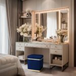 Zengo Gold Twin Line Puf, Kare - Görsel 6