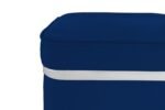 Zengo Silver Twin Line Puf, Kare - Görsel 8