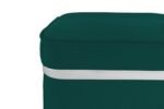 Zengo Silver Twin Line Puf, Kare - Görsel 13