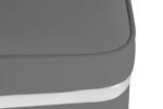 Zengo Silver Twin Line Puf, Kare - Görsel 19