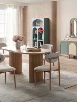 Zenith İskandinav Oval Natural Ahşap Bohem Masa 90x190 - Görsel 2