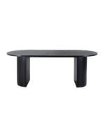 Zeno Oval Ahşap Bohem Yemek Masası 90x200