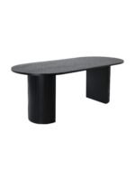 Zeno Oval Ahşap Bohem Yemek Masası 90x200 - Görsel 3