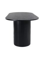 Zeno Oval Ahşap Bohem Yemek Masası 90x200 - Görsel 5