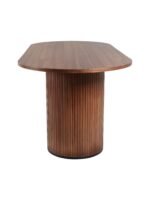 Zeno Oval Ahşap Bohem Yemek Masası 90x200 - Görsel 11