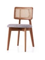 Zeus Bambu Hazeranlı Ahşap Bohem Sandalye - Görsel 2